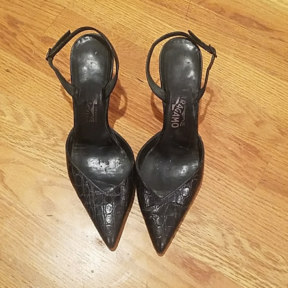 Ferragamo slingback heels